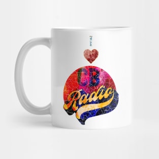 I Love CB HAM Radio Vintage Heart Design Mug